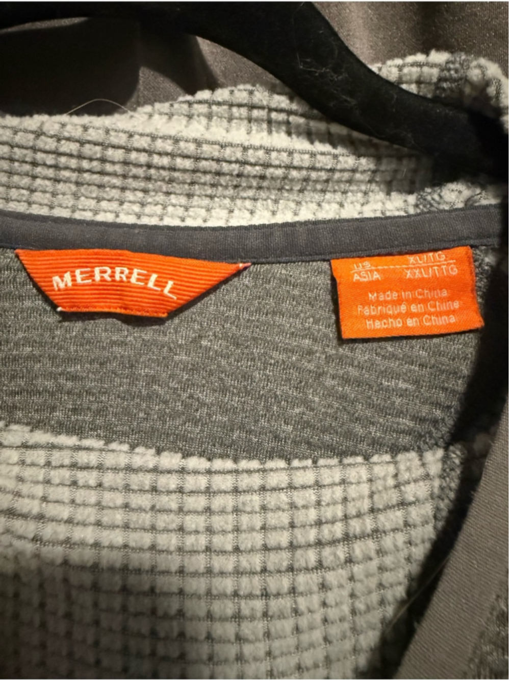 Merrell Women's Gray Funnel Neck Pullover Sweater with Hood - XL - Picture 4 of 4